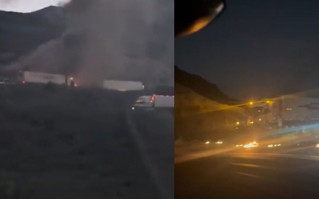Cierre de Autopista Monterrey-Saltillo: Un Accidente de Tráiler Provoca Incendio